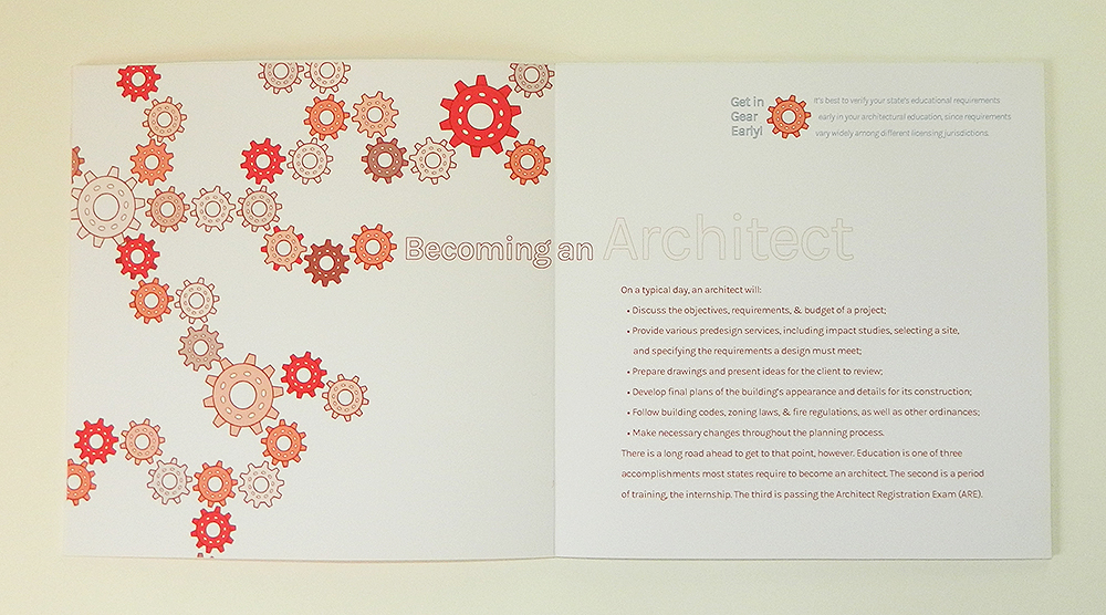 American Institute of Architects promo, sample spread