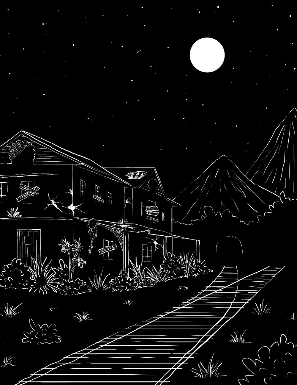 Horror Stories illustrations: "The Train"